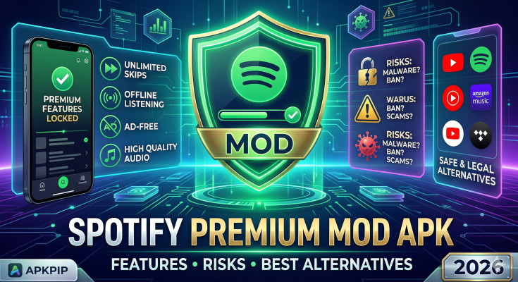 Spotify Premium Mod APK (2026) – Features, Risks & Best Alternatives